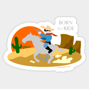 Ride into the Sunset Sticker